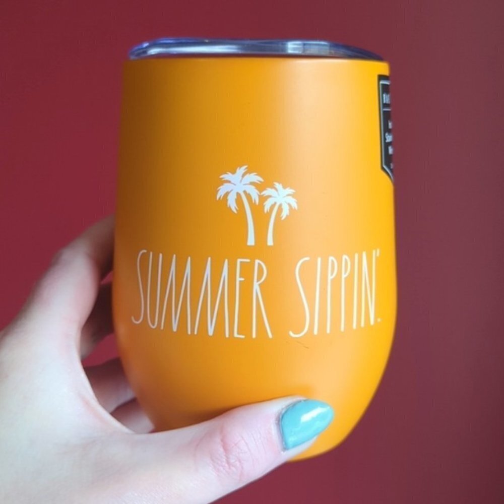 🇺🇲 Rae Dunn 🌴 SUMMER SIPPIN' Tumbler / Stemless Wine Cup